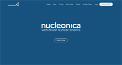 Desktop Screenshot of nucleonica.com