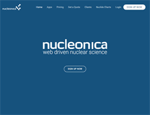 Tablet Screenshot of nucleonica.com